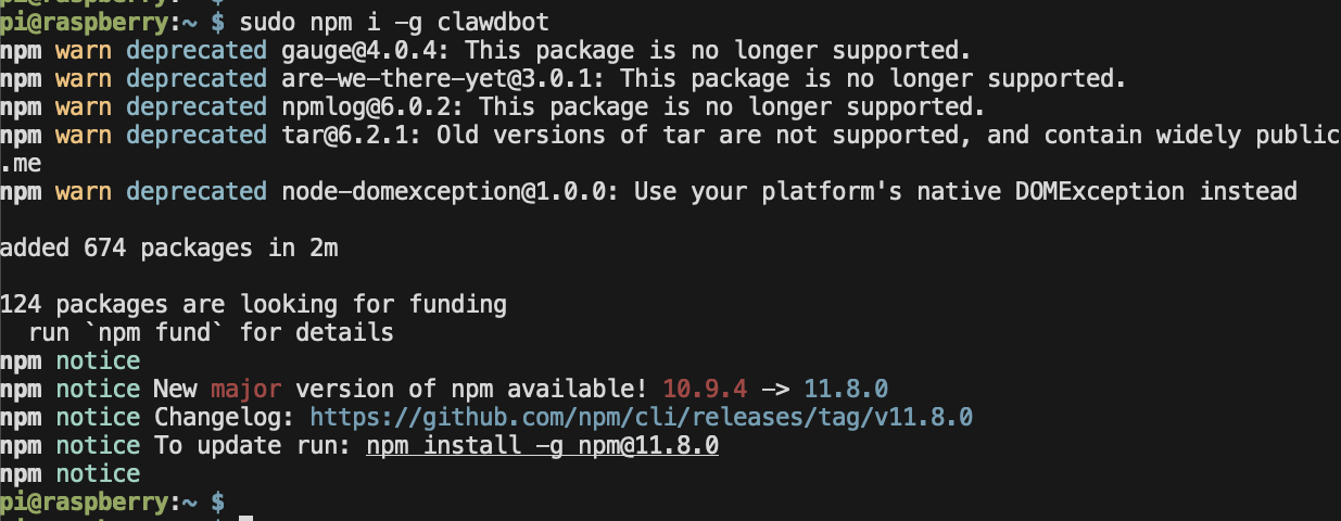 Installing OpenClaw globally